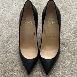 Christian Louboutin Black Women's So Kate Leather Pumps